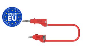 Test Lead PVC 12A Nickel-Plated Brass 250mm 0.75mm² Red